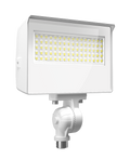 RAB X22-35W X22 5-Way Selectable LED Flood Light – 20W/25W/30W/35W Selectable – 3000K/4000K/5000K Selectable – 2832-5286 Lumens – 120-277V – 7H x 6V Distribution – Knuckle and Yoke Mount Included – White Finish