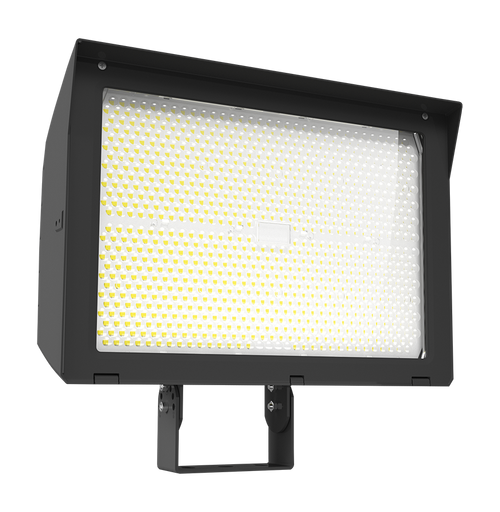 RAB X22-420/480 X22 5-Way Selectable LED Flood Light – 300W/340W/380W/420W Selectable – 3000K/4000K/5000K Selectable – 43487-64206 Lumens – 480V – 7H x 6V Distribution – Slipfitter and Trunnion Mount – Bronze Finish