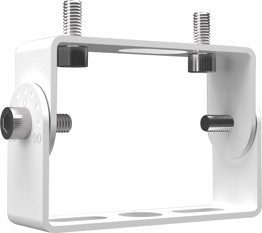 RAB X22-80W X22 5-Way Selectable LED Flood Light – 50W/60W/70W/80W Selectable – 3000K/4000K/5000K Selectable – 7193-12272 Lumens – 120-277V – 7H x 6V Distribution – Knuckle and Trunnion Mount Included – White Finish