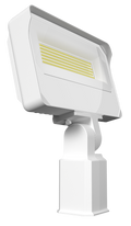 RAB X34LW X34L LED Flood Light – Selectable 70W/80W/90W – Selectable 3000K/4000K/5000K – 10313-14040 Lumens – 120-277V – Slipfitter Mount – White Finish