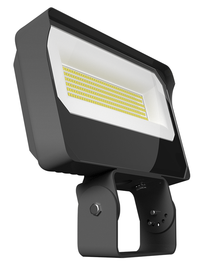RAB X34LT X34 High Output Field-Adjustable LED Flood Light – 70W/80W/90W Selectable – 3000K/4000K/5000K Selectable – 10313-14040 Lumens – 120-277V – 0-10V Dimming – Trunnion Mount – Bronze Finish