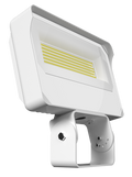 RAB X34LTW X34 High Output Field-Adjustable LED Flood Light – 70W/80W/90W Selectable – 3000K/4000K/5000K Selectable – 10313-14040 Lumens – 120-277V – 0-10V Dimming – Trunnion Mount – White Finish
