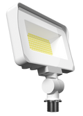 RAB X34SW X34S LED Flood Light – Selectable 20W/25W/35W – Selectable 3000K/4000K/5000K – 2685-4677 Lumens – 120-277V – Knuckle Mount – White Finish