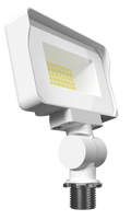 RAB X34XSW X34XS LED Flood Light – Selectable 10W/13W/16W – Selectable 3000K/4000K/5000K – 1468-2353 Lumens – 120-277V – Knuckle Mount – White Finish