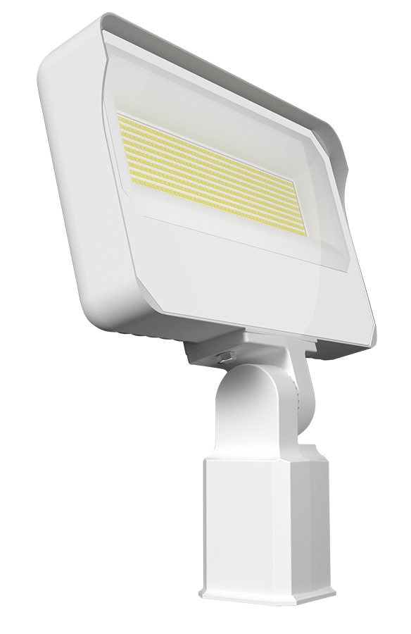 RAB X34XXLW X34XXL LED Flood Light – Selectable 120W/140W/160W – Selectable 3000K/4000K/5000K – 17458-24168 Lumens – 120-277V – Slipfitter Mount – White Finish