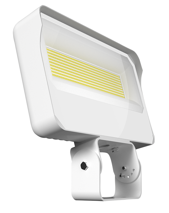 RAB X34XXLTW X34XXL LED Flood Light – Selectable 120W/140W/160W – Selectable 3000K/4000K/5000K – 17458-24168 Lumens – 120-277V – Trunnion Mount – White Finish