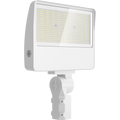 RAB XL22-150W/480 XL22 Field-Adjustable LED Flood Light – 75W/100W/125W/150W Selectable – 3000K/4000K/5000K Selectable – 11190-23466 Lumens – 480V – 7H x 6V Distribution – Slipfitter and Trunnion Mount – Photocell – White Finish