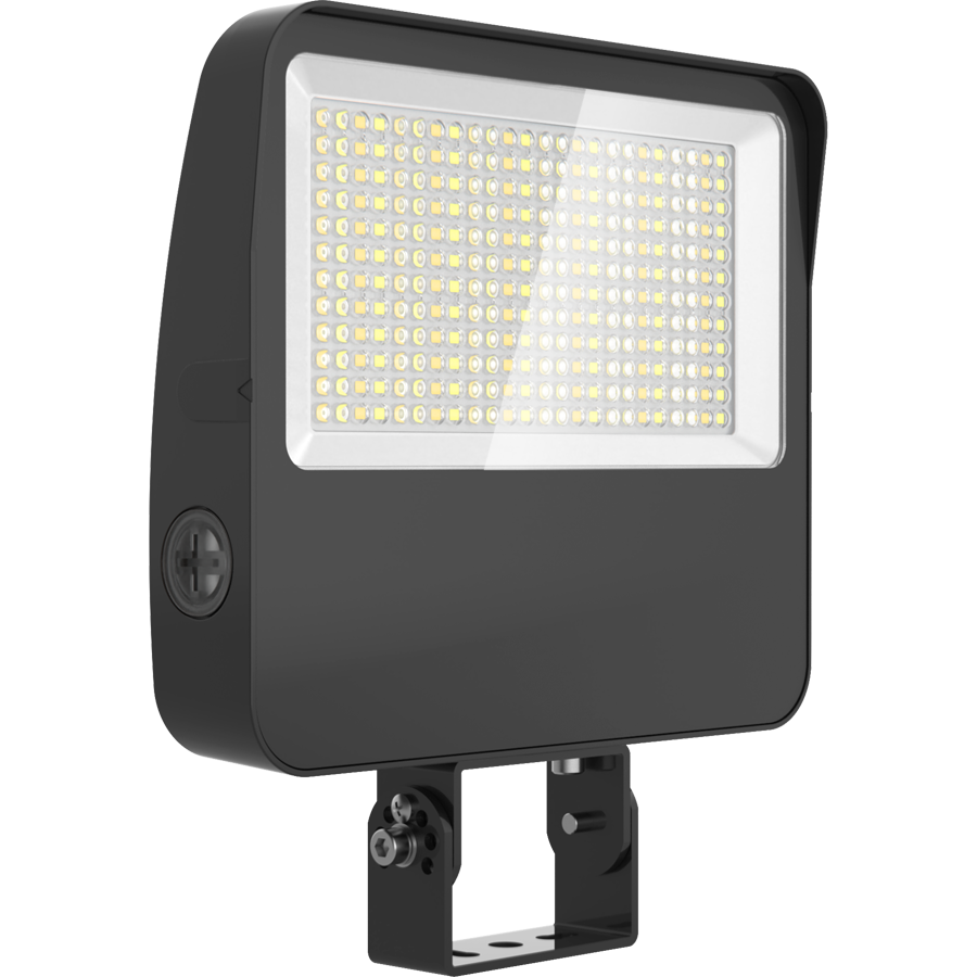 RAB XL22-60 XL22 LED Flood Light – Selectable 30W/40W/50W/60W – Selectable 3000K/4000K/5000K – 4500-9474 Lumens – 120-277V – Knuckle and Trunnion Mount – Integrated Photocell – Bronze Finish