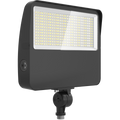 RAB XL22-80 XL22 Field-Adjustable LED Flood Light – 50W/60W/70W/80W Selectable – 3000K/4000K/5000K Selectable – 7273-12632 Lumens – 120-277V – 7H x 6V Distribution – Knuckle and Trunnion Mount – Photocell – Bronze Finish